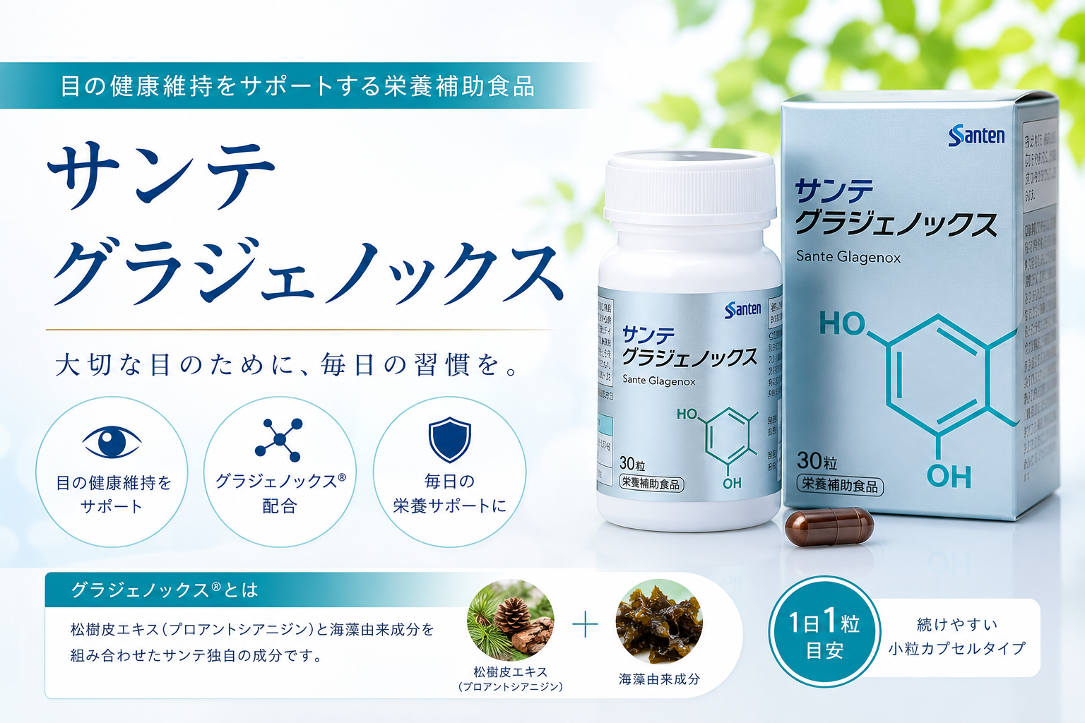 サンテ グラジェノックスとは？緑内障・眼圧が気になる方に眼科医が 