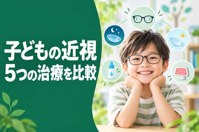 子どもの近視は「抑える」時代へ　5つの近視抑制治療を眼科専門医が比較